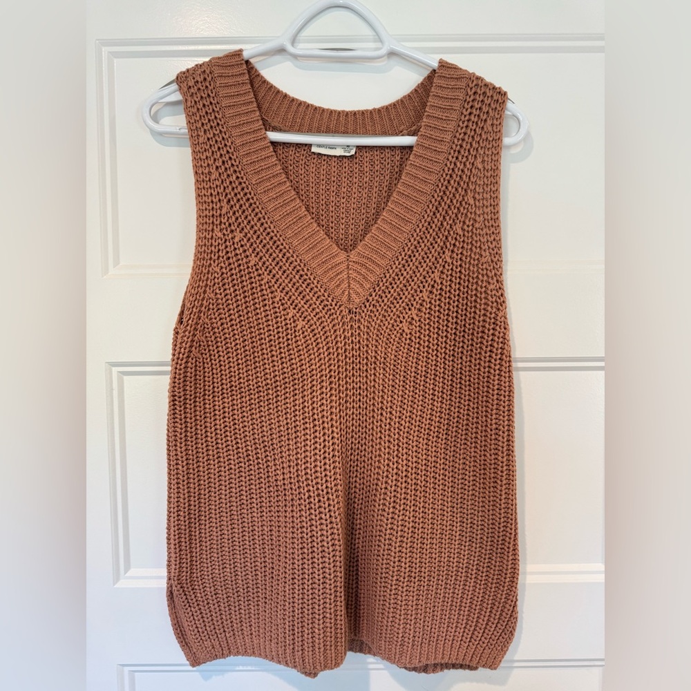 Gentle Fawn Brown V-Neck Sweater